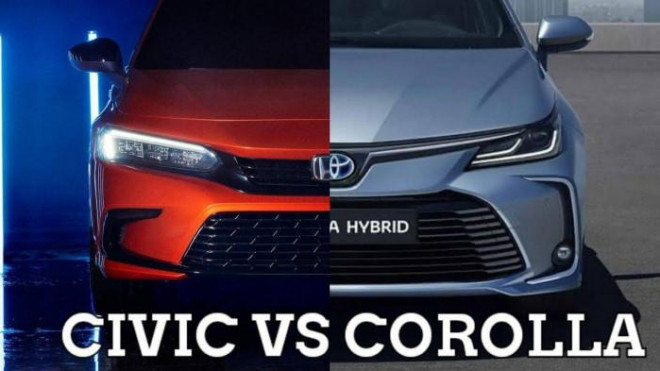 Compare Honda Civic and Toyota Corolla Altis in the price range of 860 million VND - 7