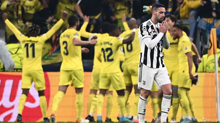 Juventus thua đậm Villareal 0-3 ngay trên sân nhà Allianz và bị loại sớm tại Champions League năm nay