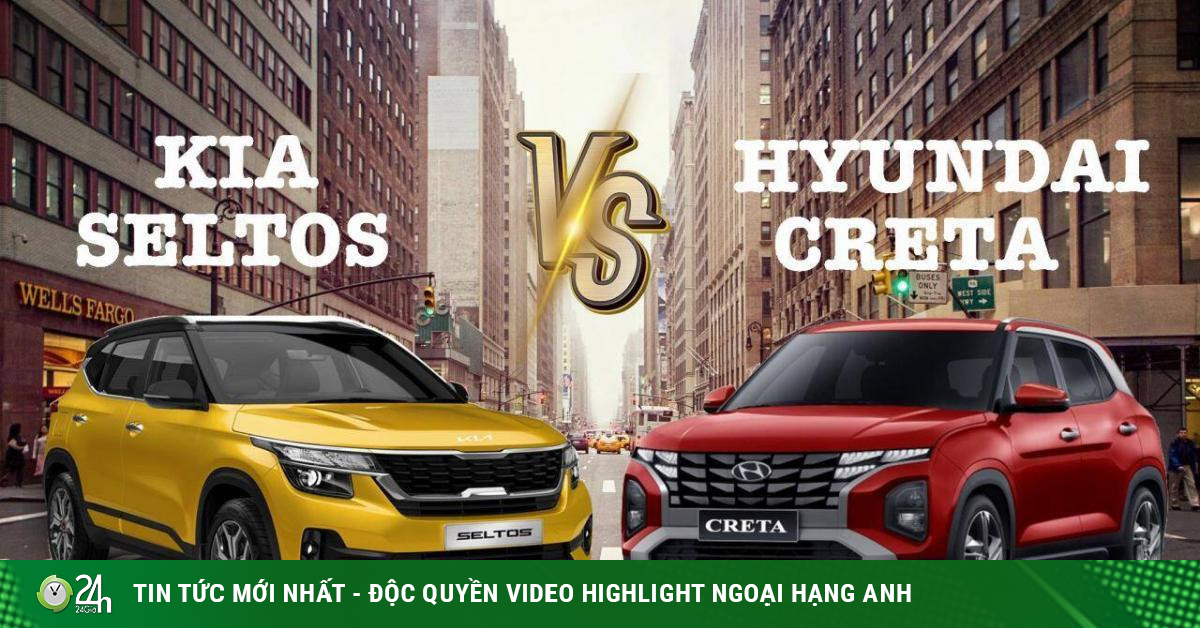 Compare Hyundai Creta and Kia Seltos in the same price range over 700 million VND