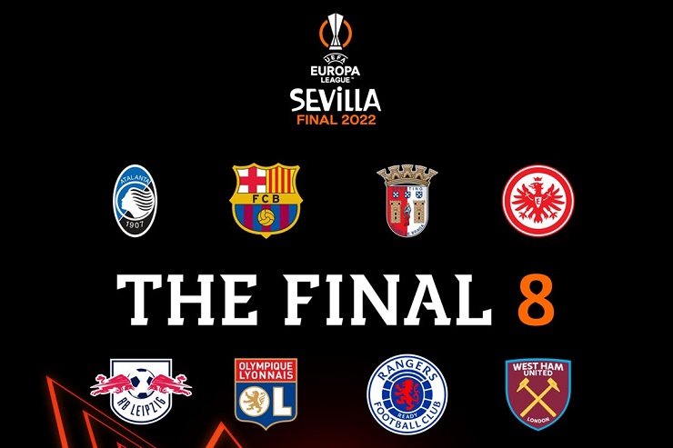 8 đội bóng giành vé vào vòng tứ kết Europa League