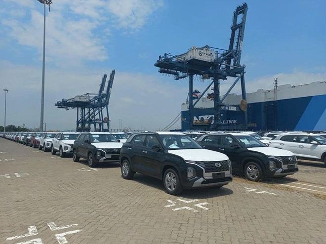 The first batch of Hyundai Creta 2022 cars docked in Vietnam - 1