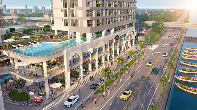 Bến phố này sẽ là nơi thu hút mọi người đến check-in, vui chơi, giải trí vào buổi tối trong tuần, đặc biệt là vào những ngày lễ, tết.