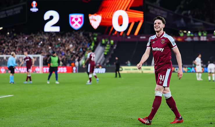 Declan Rice tuyên bố West Ham muốn đối đầu Barca