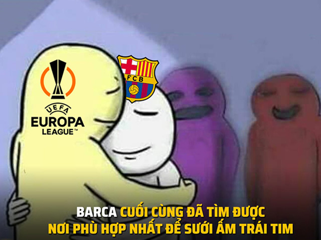 Tranh vui - Ảnh chế: Fan hả hê khi Barca tìm được "sân chơi vừa tầm"