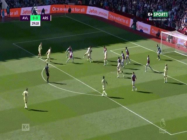 Video bóng đá Aston Villa - Arsenal: Saka tỏa sáng, cột dọc cứu nguy (Vòng 30 Ngoại hạng Anh)