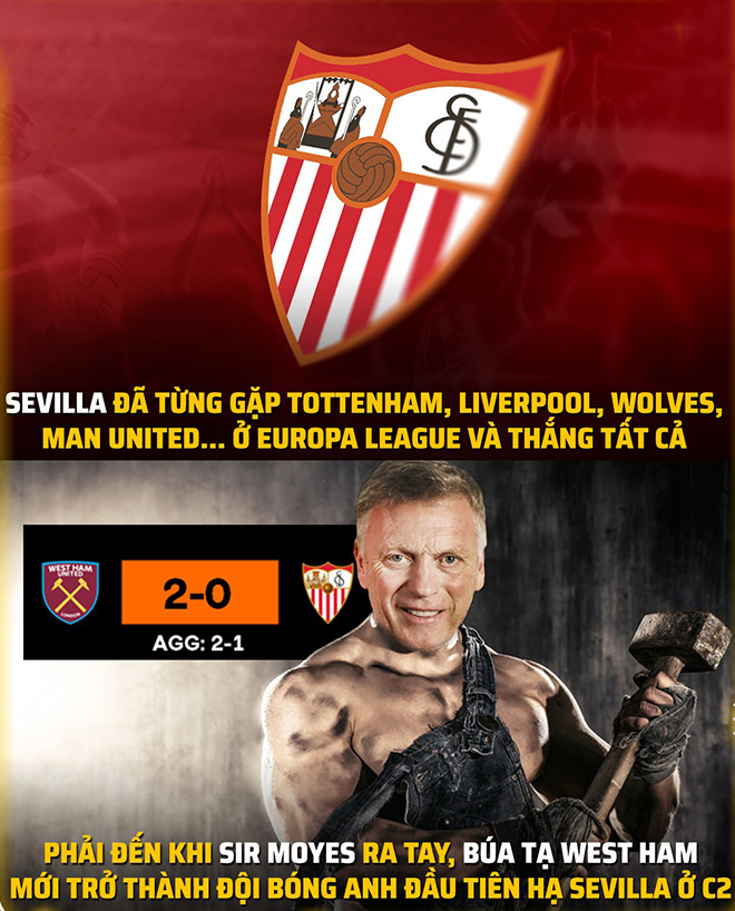 Đội bóng Anh đầu tiên hạ được Sevilla ở cúp C2.