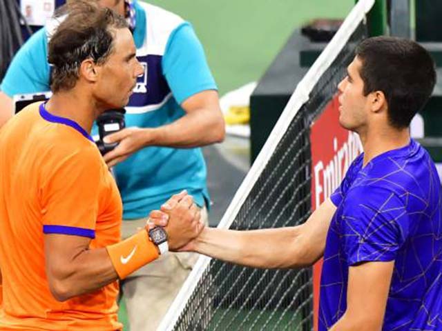 Video tennis Nadal - Alcaraz: Căng thẳng đấu truyền nhân, lôi nhau vào set 3 (Bán kết Indian Wells)