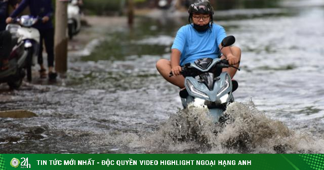Rain “blink”, the road in Thao Dien area is flooded