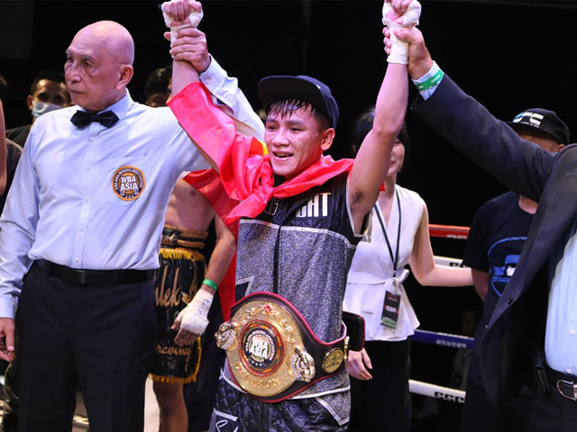 Thể thao - Vang dội Lê Hữu Toàn thắng võ sĩ Thái Lan, giành đai Boxing chuyên nghiệp châu Á