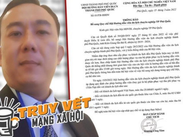 Tin tức trong ngày - Thu "tiền tip" khách du lịch ở Phú Quốc "nhằm bảo vệ hướng dẫn viên lẫn du khách"?