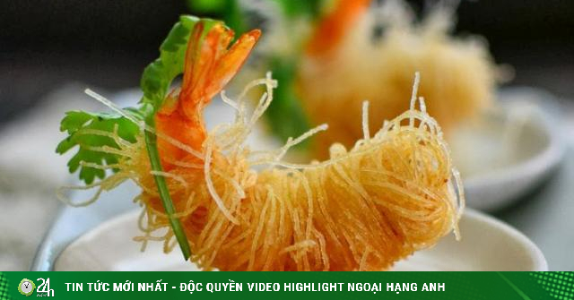 Tips for making crispy fried shrimp wrapped in vermicelli as beautiful as a restaurant, “developing” even for the whole family to surprise