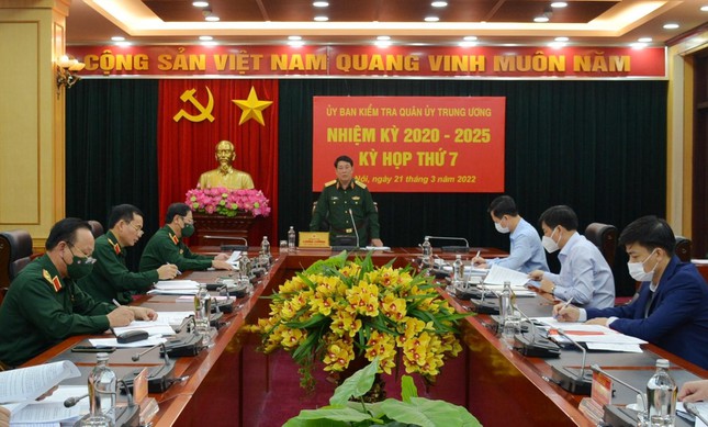 Kỳ họp diễn ra dưới sự chủ trì của Đại tướng Lương Cường, chiều 21/3. Ảnh: PV