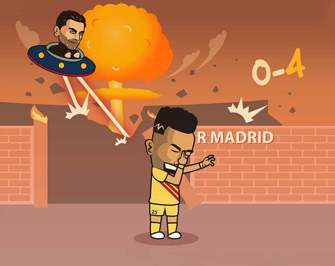 Barca "hủy diệt" Real Madrid dù không có Messi.
