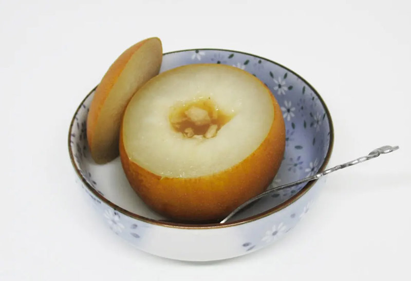 How to make steamed pears with honey, a panacea to treat coughs and effectively moisturize the throat - 6