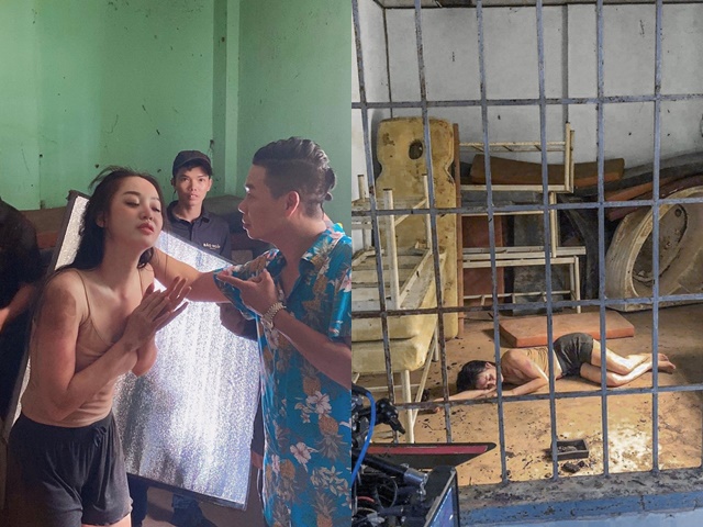 Hoang Hai Thu revealed a bruised photo, revealing a hot scene in the movie "Criminal police"  hottest VTV - 3