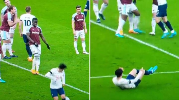 Son Heung Min khiến người hâm mộ ngán ngẩm vì hành động "ăn vạ"