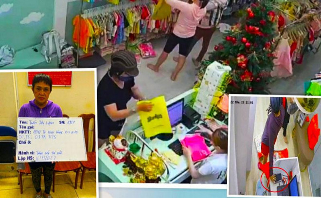 Đối tượng Trần Thị Lượm đã gây ra hàng chục vụ trộm tại các cửa hàng tiện lợi, tiệm buôn bán.