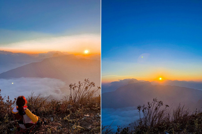 Holding 3 million while climbing Lao Than mountain while hunting clouds as beautiful as a fairy scene - 7