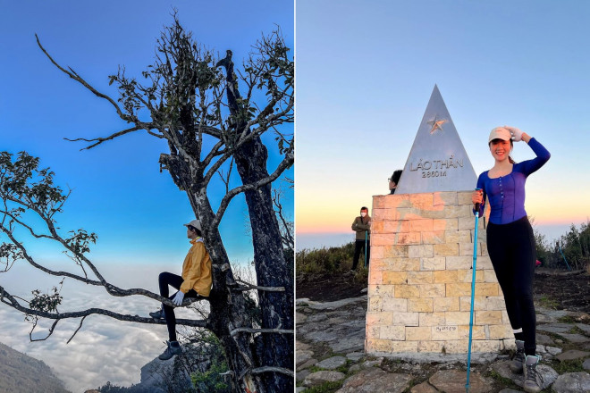 Holding 3 million while climbing Lao Than mountain while hunting clouds as beautiful as a fairy scene - 14