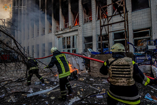 Xung đột Nga-Ukraine chưa có dấu hiệu hạ nhiệt. Ảnh chụp tại Kiev - Ukraine hôm 22-3. Ảnh: Reuters