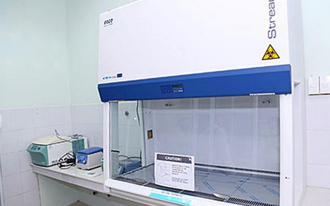 Máy xét nghiệm PCR của Công ty Việt Á tại Bệnh viện Đa khoa Bình Thuận. Ảnh: PN