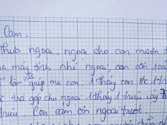 Bạn trẻ - Cuộc sống - Bé gái viết tâm thư hỏi vay tiền bà ngoại kèm kế hoạch trả nợ chi tiết khiến dân mạng đứng hình