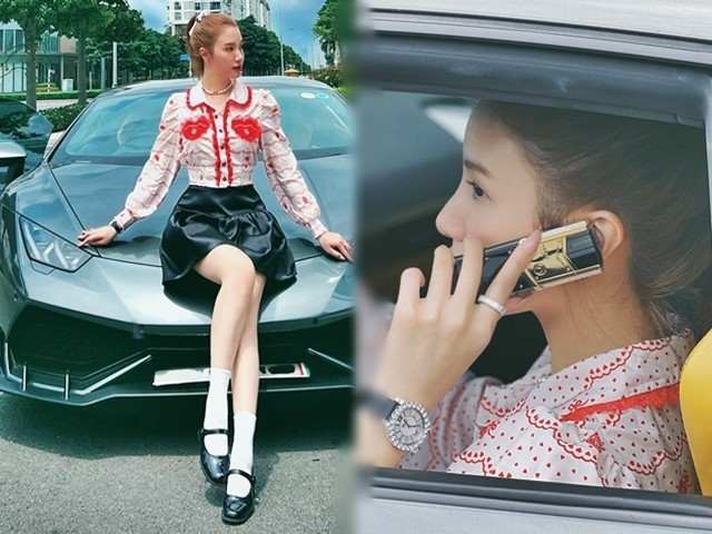 Đời sống Showbiz - "CEO nóng bỏng Vbiz" không cần đại gia vẫn có siêu xe 18 tỷ, gây choáng với phụ kiện đắt đỏ