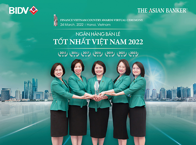 BIDV received the 7th Best Bank for Individual Customers in Vietnam - 2