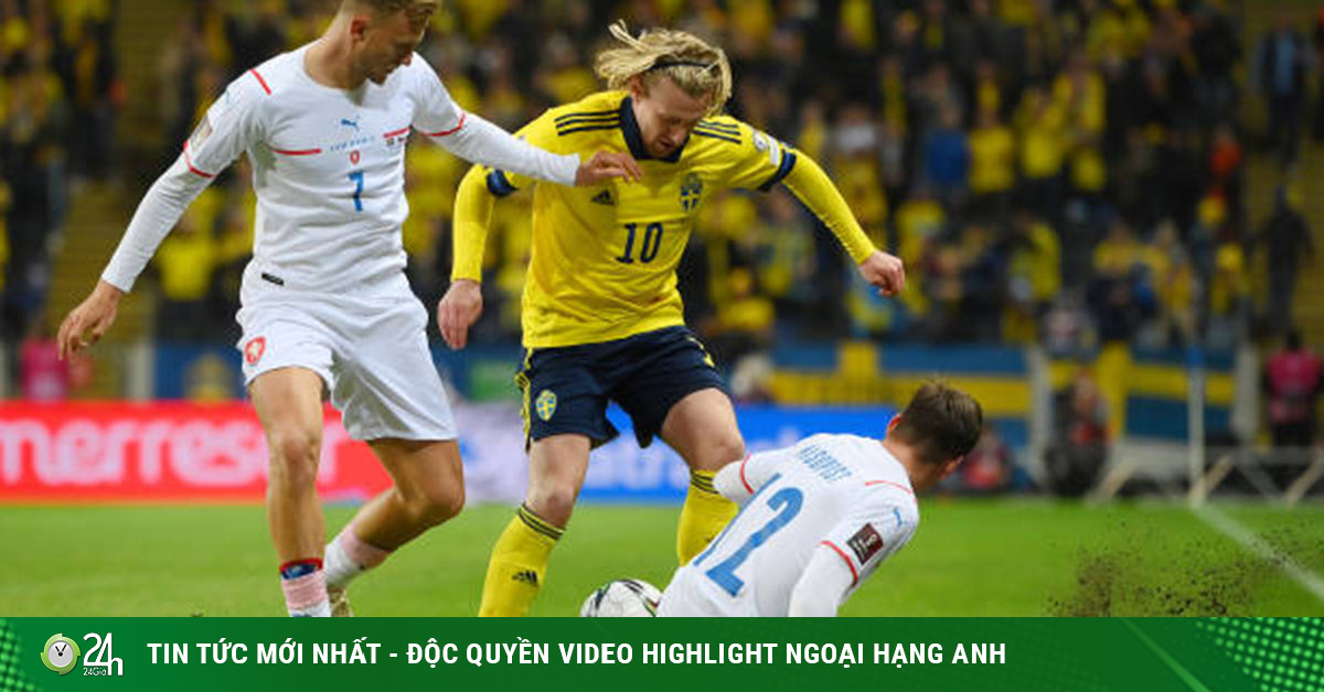 Sweden – Czech Republic football video: “Golden goal” extra time (World Cup 2022 qualifiers)