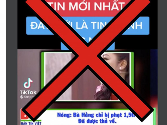 Tin tức trong ngày - Công an TP.HCM sẽ làm rõ kẻ tung tin giả "bà Phương Hằng bị phạt 1,5 triệu"