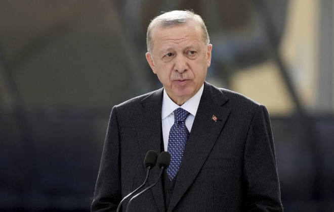 Tổng thống Thổ Nhĩ Kỳ Tayyip Erdogan. Ảnh: AP.