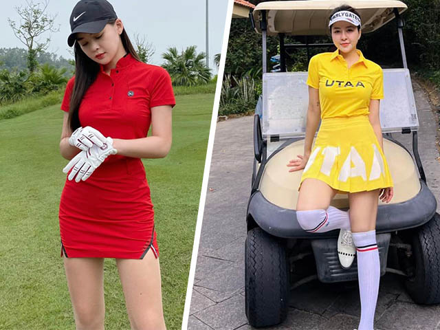 Bạn trẻ - Cuộc sống - Vẻ đẹp mê hồn của 2 kiều nữ mê đánh golf HOT nhất tuần qua