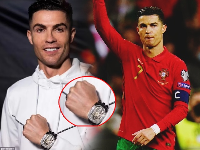 Ronaldo chi hơn 1 triệu USD sắm đồng hồ xịn, hừng hực chờ lấy vé World Cup
