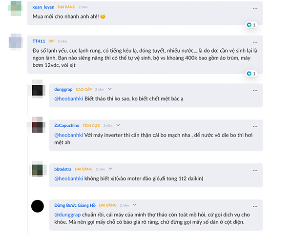 Vấn đề làm lạnh nhanh luôn được người dùng quan tâm bình luận trên các diễn đàn