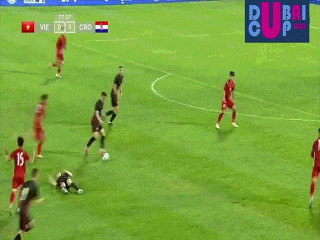Video bóng đá U23 Việt Nam - U23 Croatia: Đẳng cấp lên tiếng, xà ngang cứu thua (Dubai Cup)