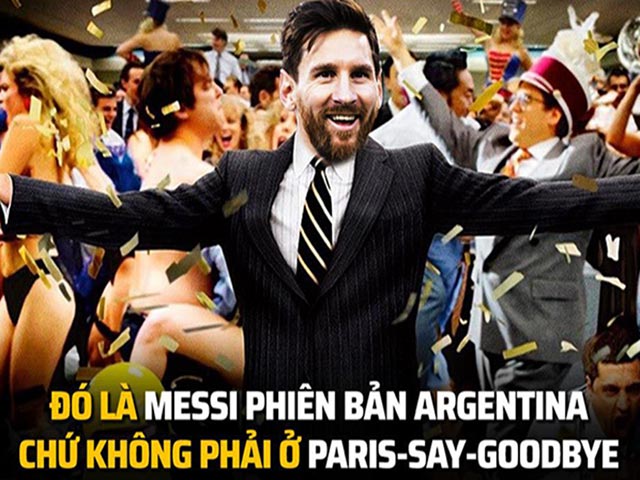 Ảnh chế: Messi rực sáng khi về tuyển, fan PSG thấy ”lạ lẫm”