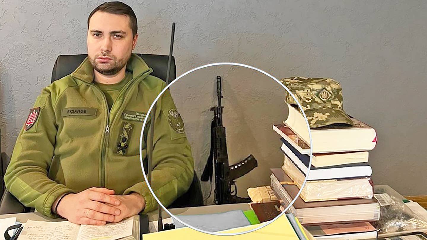 Tướng Kyrylo Budanov – “trùm” lực lượng tình báo Ukraine – được cho là thường để súng trong phòng làm việc (ảnh: Drive)
