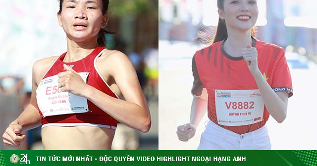 The “Queen of Athletics” SEA Games and the shining beauty team at the Tien Phong Marathon