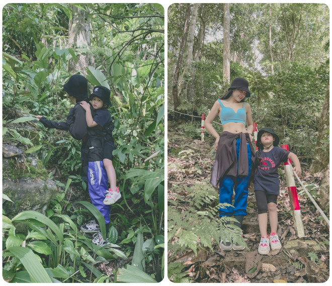 Chuyến trekking “cực ngầu” của mẹ cùng con gái nhỏ giữa rừng xanh - 3