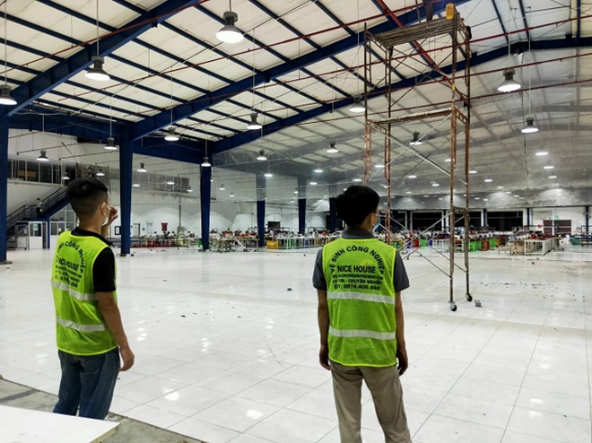 Dịch vụ dọn vệ sinh nhà xưởng tại Công ty Vệ sinh 24H