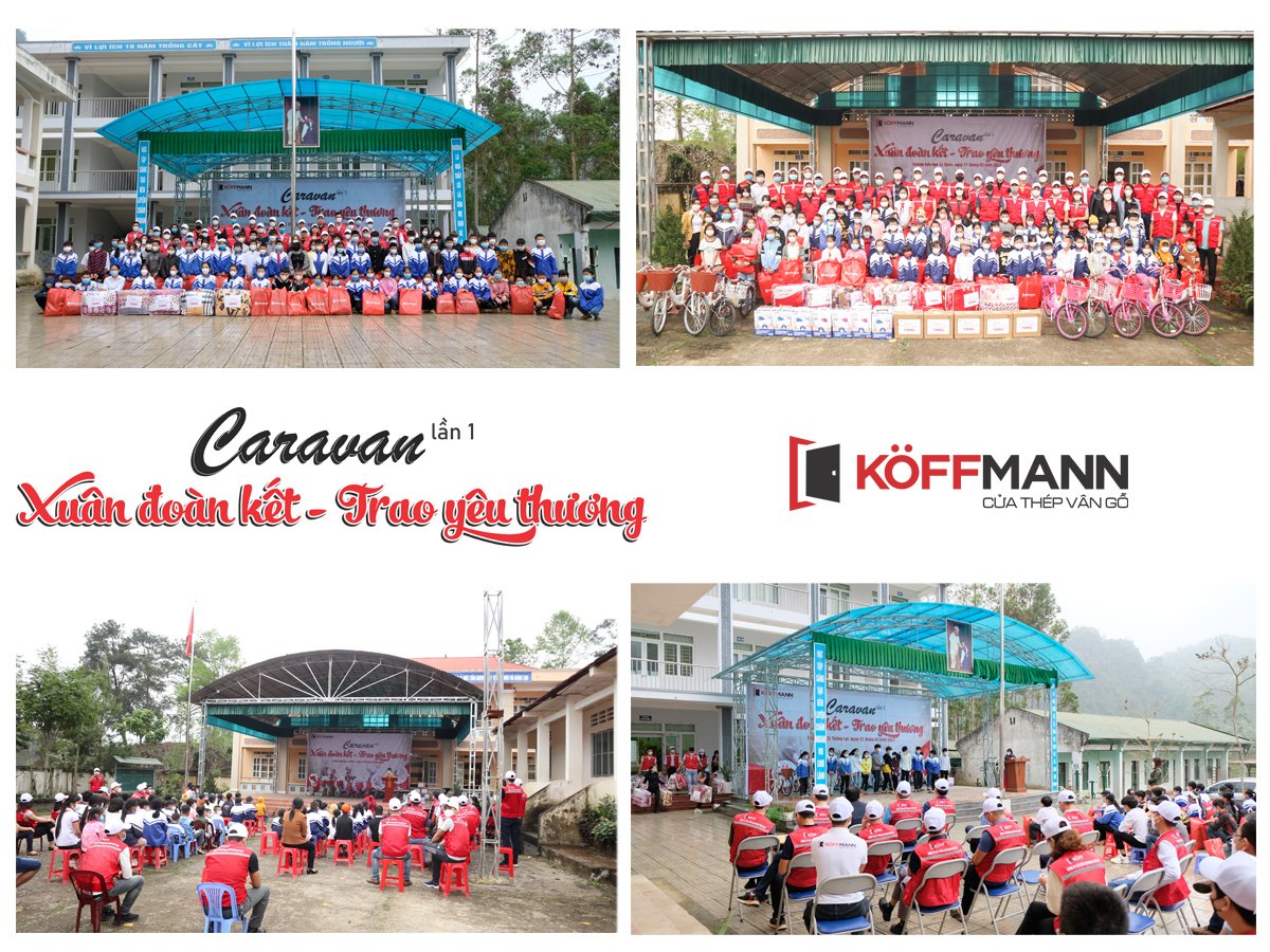 Cửa thép vân gỗ Koffmann tổ chức chương trình Caravan: “Xuân đoàn kết – Trao yêu thương” lần 1 - 2