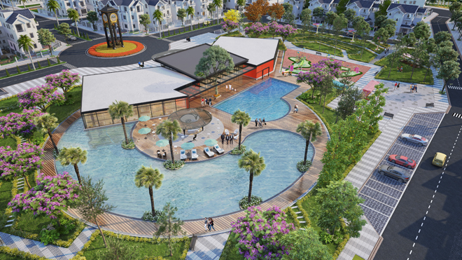 Khu vui chơi giải trí, chăm sóc sức khỏe – một trong những tiện ích cao cấp của dự án.