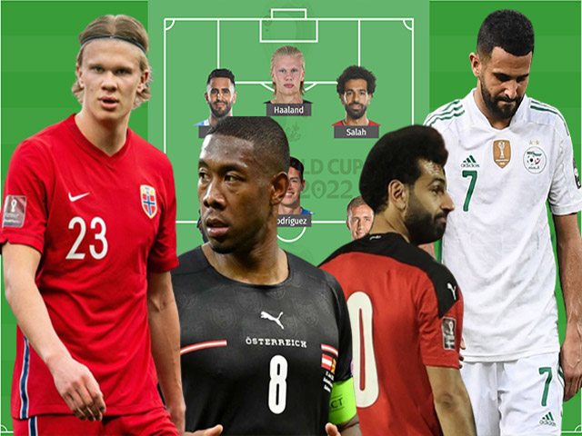 Bóng đá - Đội hình cực mạnh các ngôi sao lỡ hẹn World Cup: Salah - Haaland góp mặt