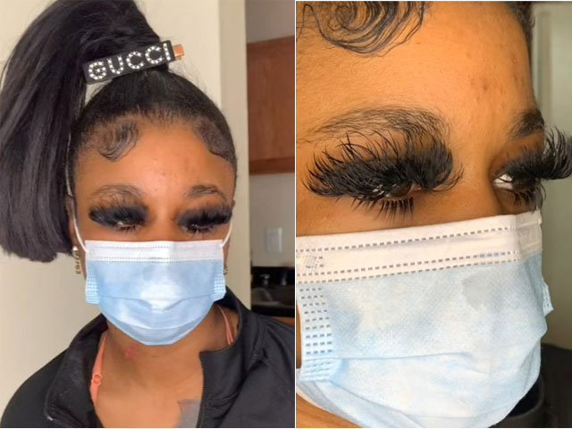 Bạn trẻ - Cuộc sống - Clip: Nối mi phiên bản “mạng nhện” khiến dân mạng hết hồn