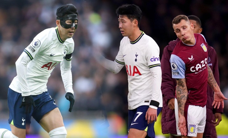 Son Heung Min vứt bỏ chiếc mặt nạ bảo hộ trong trận thua của Tottenham