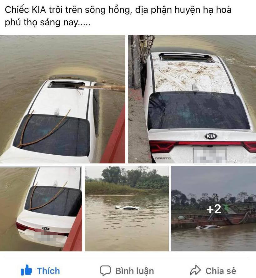 Thông tin chiếc xe chia sẻ trên mạng xã hội