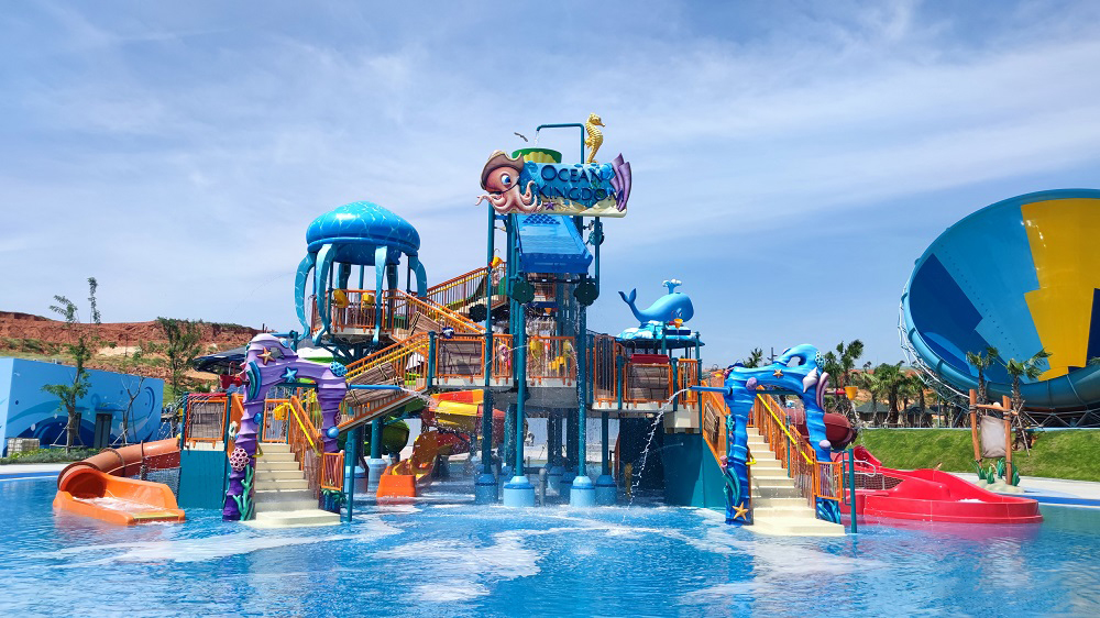 Tại công viên nước Ocean Kingdom, HVC là đơn vị tổng thầu thi công hạng mục lọc và xử lý nước