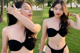 Bạn trẻ - Cuộc sống - Hot streamer Linh Ngọc Đàm khoe ảnh đẹp "mướt mắt" với bikini