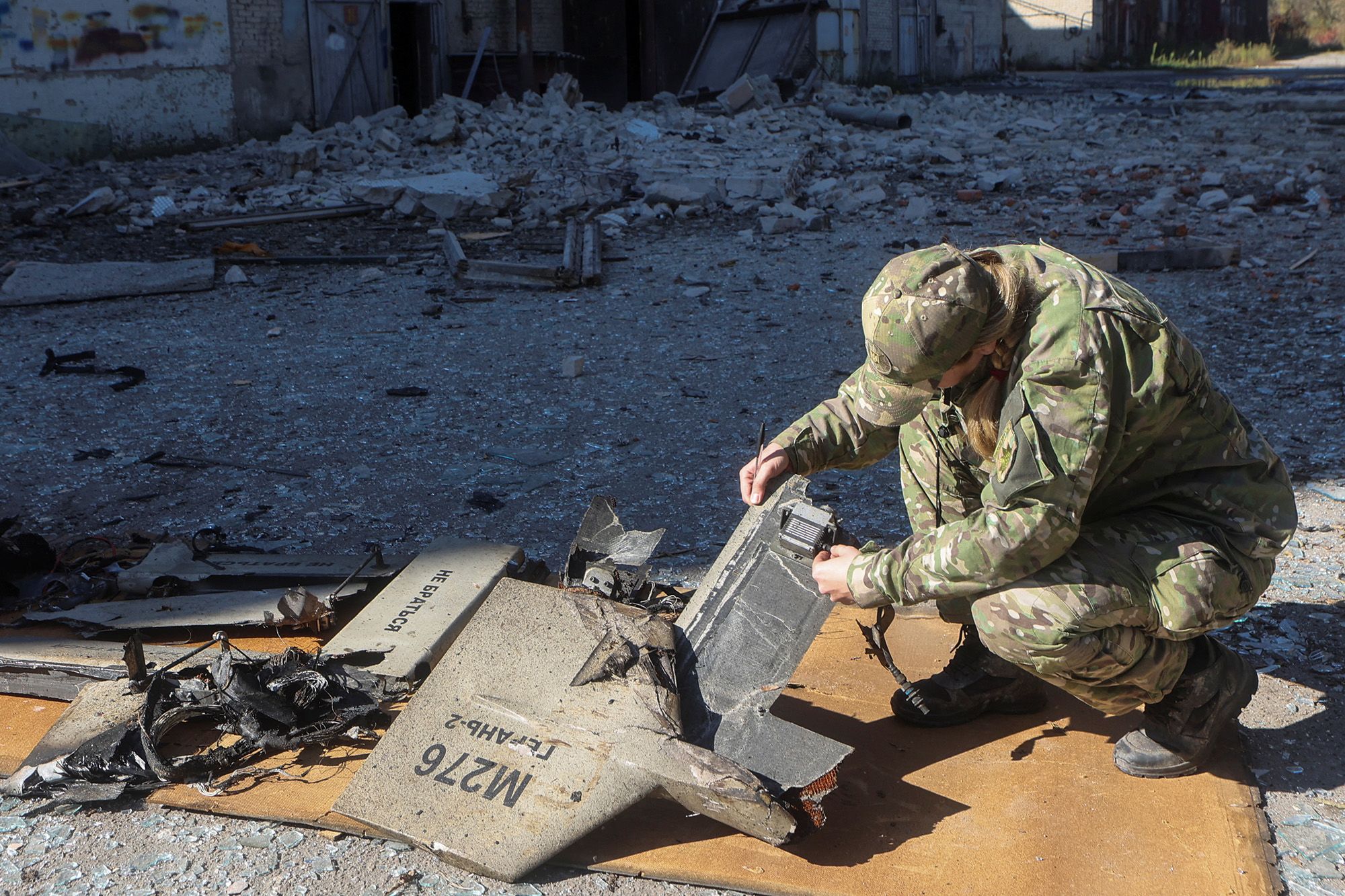 Các mảnh vỡ mà Ukraine cho rằng là UAV Shahed-136 có nguồn gốc từ Iran.