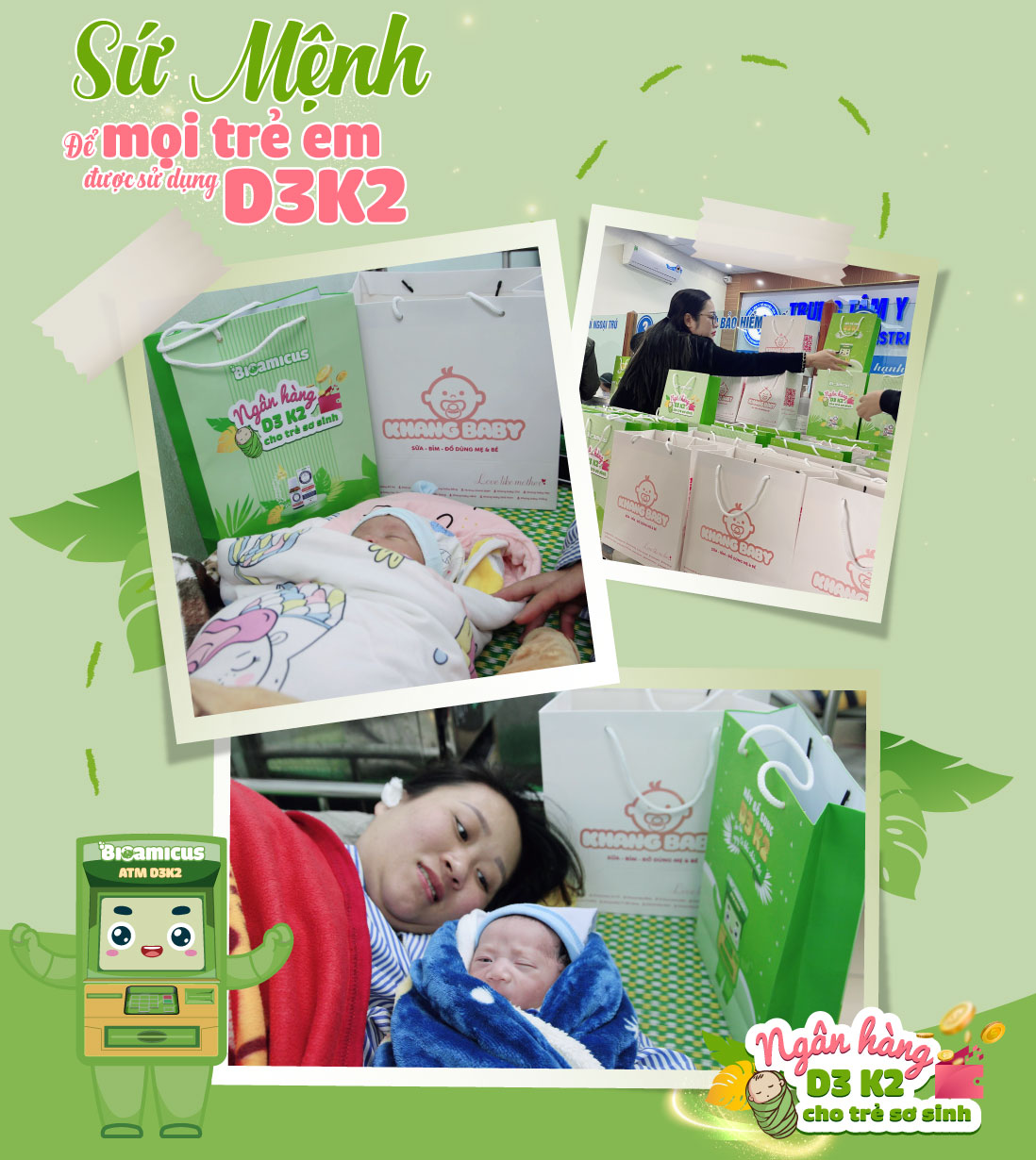Khang Baby đem “niềm vui cao lớn” đến với các bé sơ sinh qua những món quà đặc biệt ý nghĩa